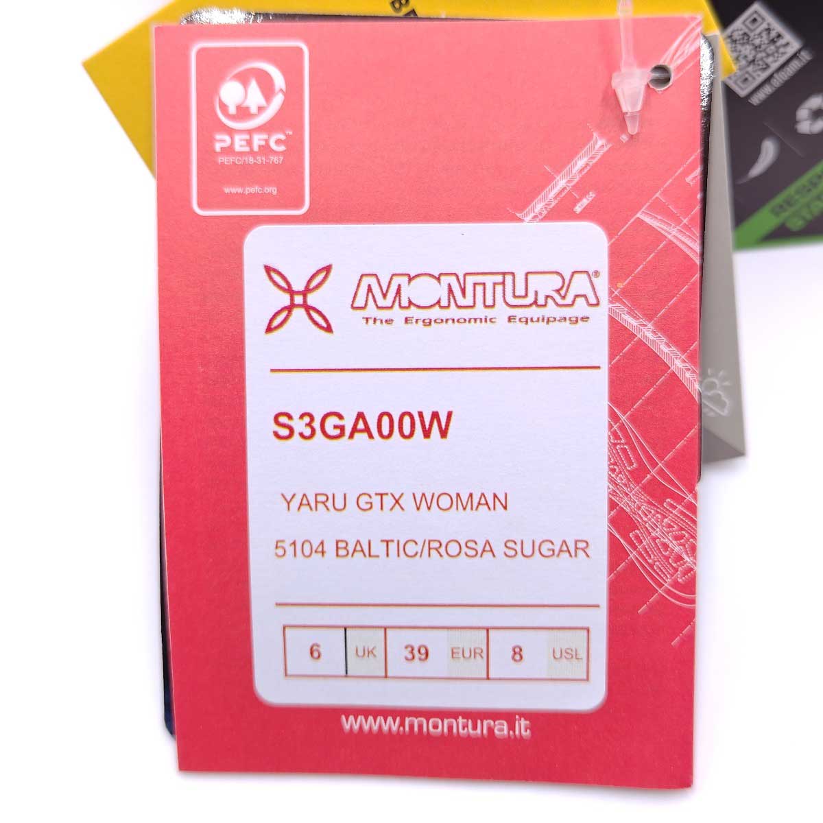 【中古・未使用品】モンチュラ YARU GORE-TEX ヤル 登山靴 トレッキングシューズ サイズUK6 (24.5cm) ブルーグリーン S3GA00W レディース MONTURA アプローチ ロ