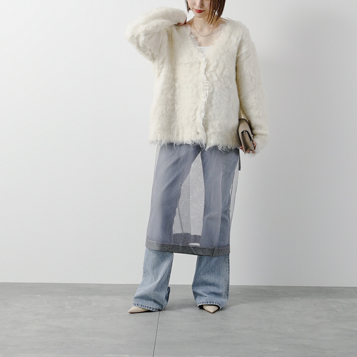 TORRAZZO DONNA トラッゾドンナ ワンピース 6257-426 レディース ニット チュール ハイネック カラー2色 TORRAZZO DONNA トラッゾドンナ ワンピース 6257-426 レディース ニット チュール ハイネック カラー2色