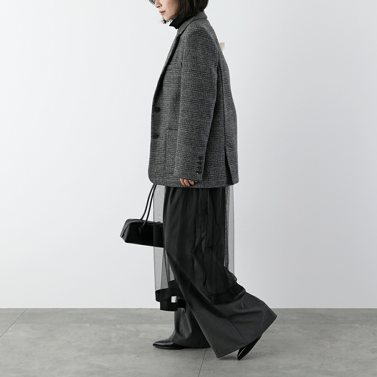 TORRAZZO DONNA トラッゾドンナ ワンピース 6257-426 レディース ニット チュール ハイネック カラー2色 TORRAZZO DONNA トラッゾドンナ ワンピース 6257-426 レディース ニット チュール ハイネック カラー2色