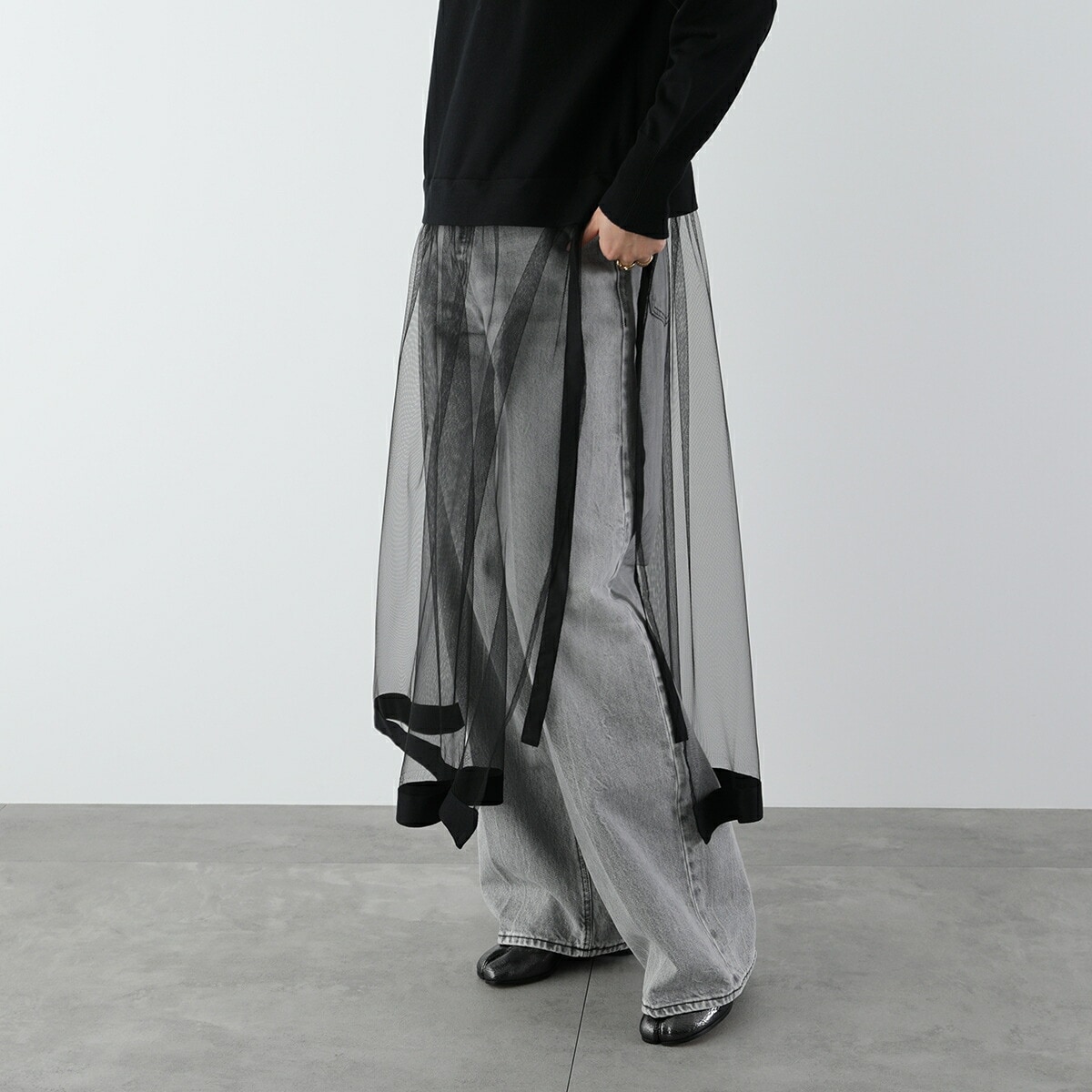 TORRAZZO DONNA トラッゾドンナ ワンピース 6257-426 レディース ニット チュール ハイネック カラー2色 TORRAZZO DONNA トラッゾドンナ ワンピース 6257-426 レディース ニット チュール ハイネック カラー2色