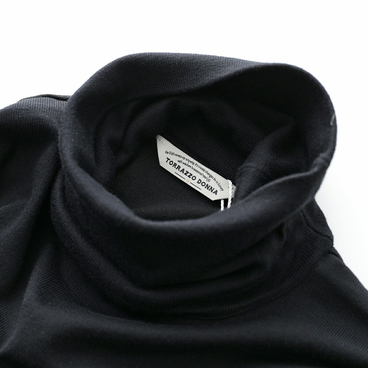 TORRAZZO DONNA トラッゾドンナ ワンピース 6257-426 レディース ニット チュール ハイネック カラー2色 TORRAZZO DONNA トラッゾドンナ ワンピース 6257-426 レディース ニット チュール ハイネック カラー2色