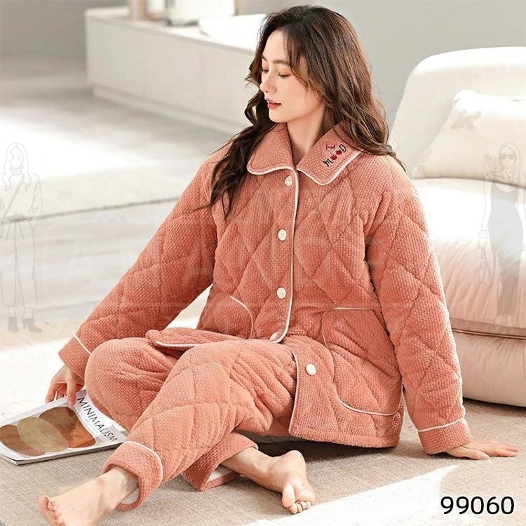 パジャマ ルームウェア レディース 秋冬 中綿コート 暖かい キルティング キルティングコート 裏ボア 軽い 厚手 中綿 上下セット 長袖 長ズボン 部屋着 前開き 秋 冬 ふわふわ 防寒 リラック