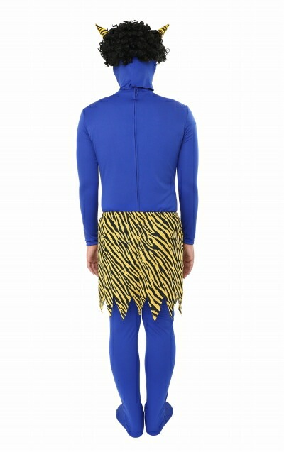 リアル鬼 コスチュームセット 青 [青鬼 鬼コスプレ 鬼グッズ 鬼のカツラ 節分 豆まき オニ 仮装 変装 ]【A-1208_901518(856276)】