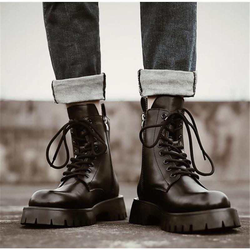 ショートブーツ トレッキング靴 レースアップ メンズ 編み上げ トレッキングシューズ レースアップ トアウトドア キャンプシューズ レザー 本革 ハイキング