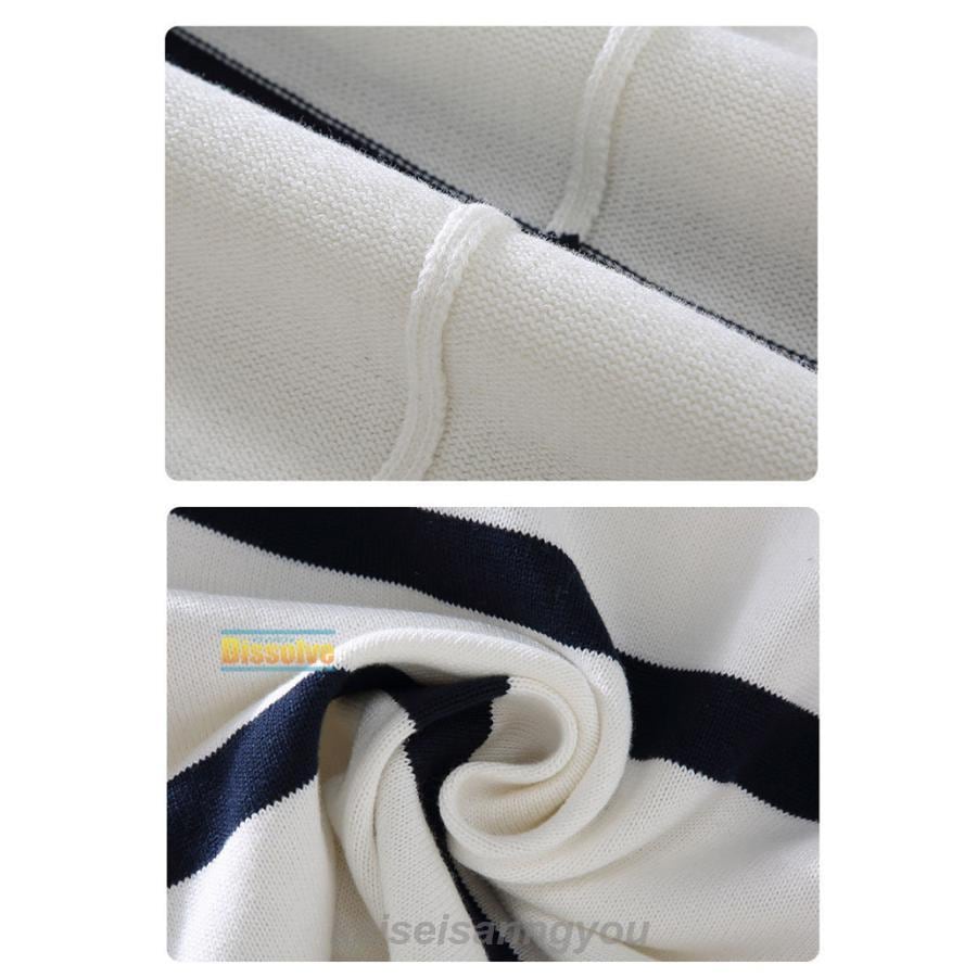 安い商品 今日だけ ニットセーター メンズ 長袖 ニット モックネック セーター ボーダー柄 ハーフジップ 綿 ニットソー 薄手 インナー トップス ハイネック 細身 春 秋 冬 通勤 通 3枚購入で