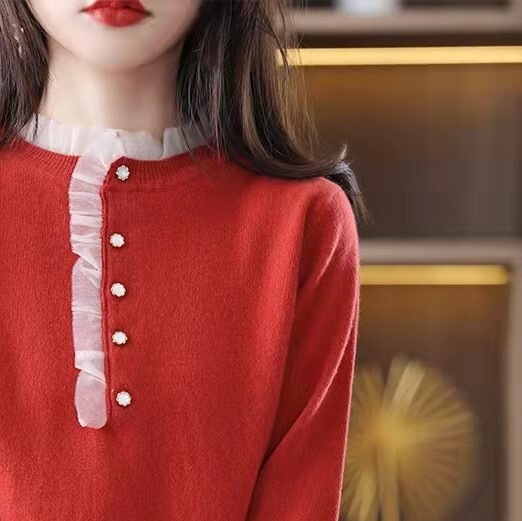 カラーセーター レッド ホワイト パープル トップス ニットソー セーター ロング スリム 細身 カラーセーター レッド ホワイト パープル トップス ニットソー セーター ロング スリム 細身