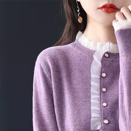 カラーセーター レッド ホワイト パープル トップス ニットソー セーター ロング スリム 細身 カラーセーター レッド ホワイト パープル トップス ニットソー セーター ロング スリム 細身