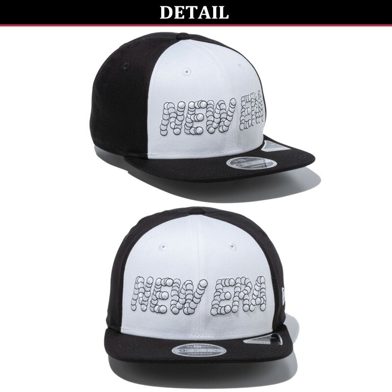 ニュー エラ 9FIFTY Original Fit Stretch Cotton Washable ストレッチコットン ウォッシャブル ボールロゴ Black White ゴルフ キャップ 帽子