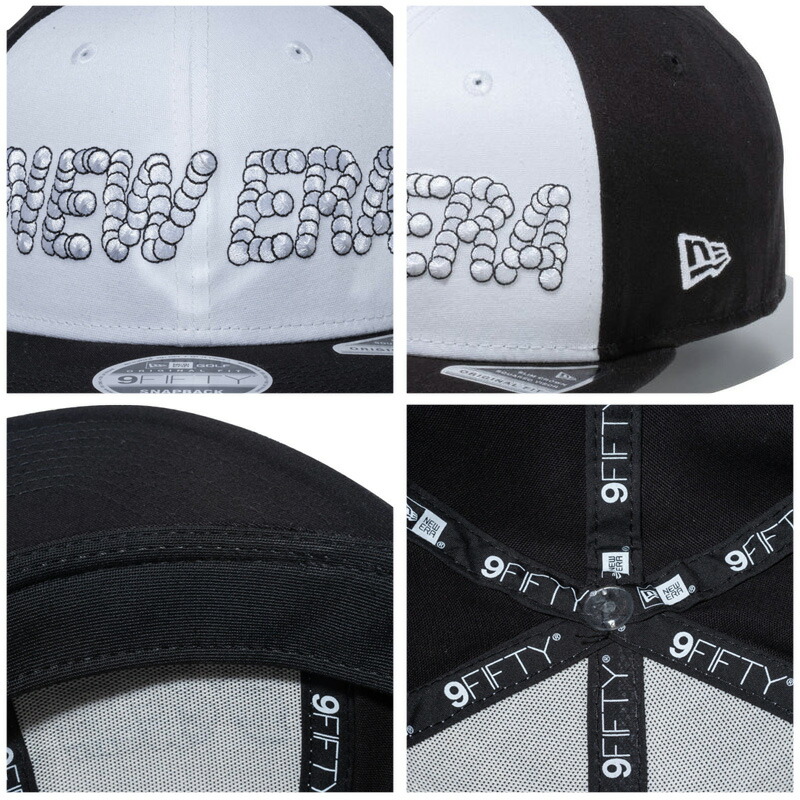 ニュー エラ 9FIFTY Original Fit Stretch Cotton Washable ストレッチコットン ウォッシャブル ボールロゴ Black White ゴルフ キャップ 帽子