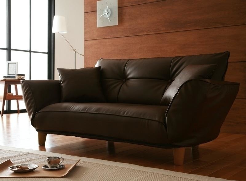 脚が選べるカウチソファ[Gratis]グラティス ブラウン/木脚10cm：ブラウン