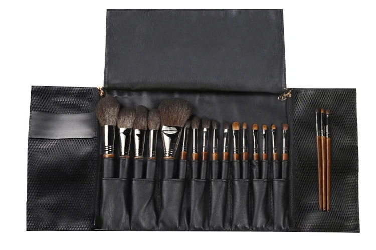 Ovw-メイクブラシセット,プロのツール,ヤギの毛,パウダー,チーク,アイシャドウ,ファンデーション,化粧品