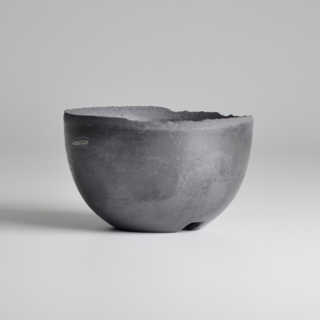 【新作】 crack bowl_silver black 【新作】 crack bowl_silver black