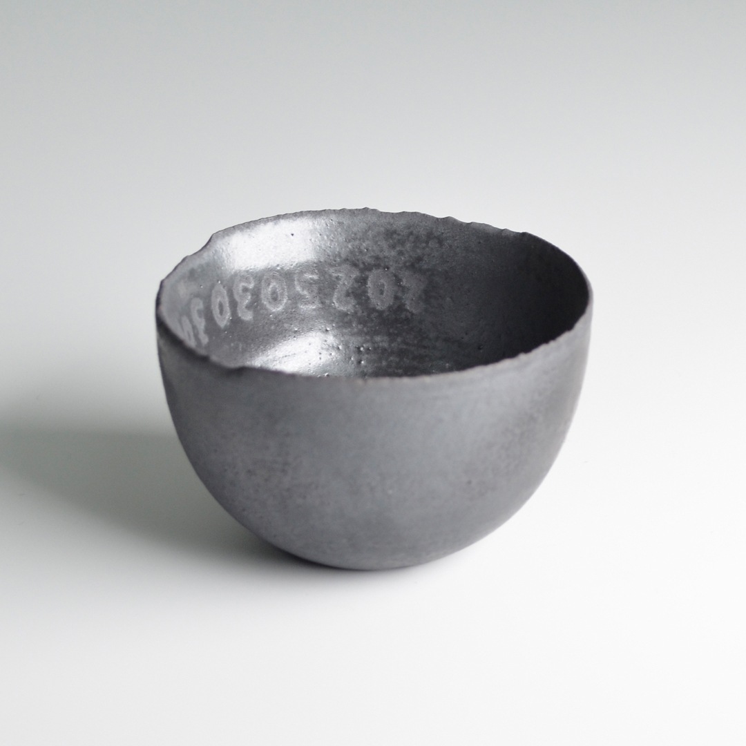 【新作】 crack bowl_silver black 【新作】 crack bowl_silver black