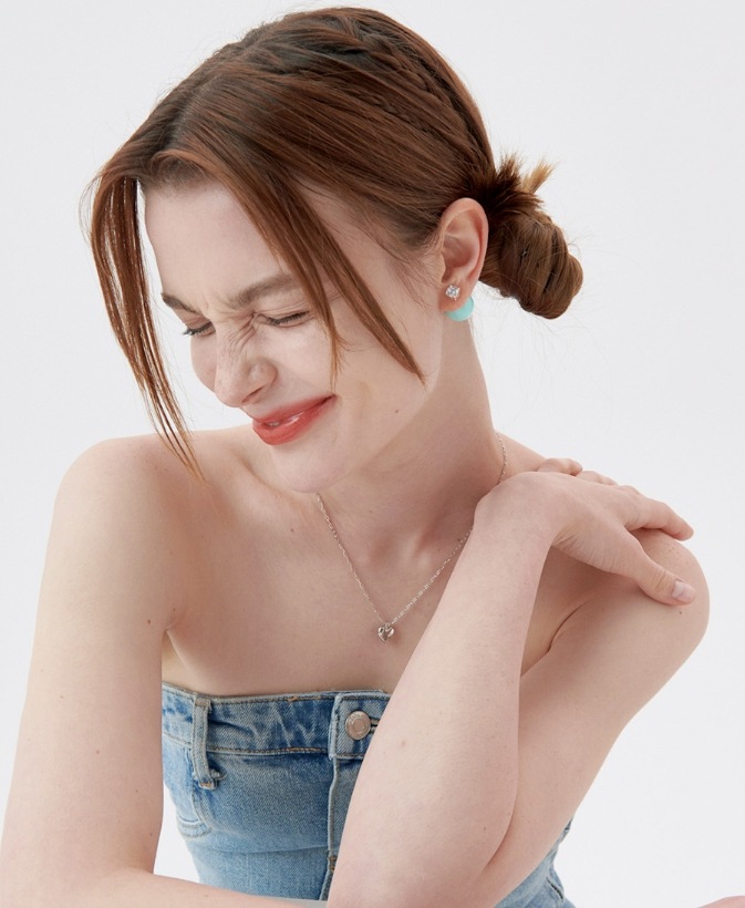【HYERES LOR】23FW★ Ball Silver (W) Mint Ball 3WAY Earrings HYERES LOR] H Heart Dessert Ball Silver (W) Mint Ball 3WAY