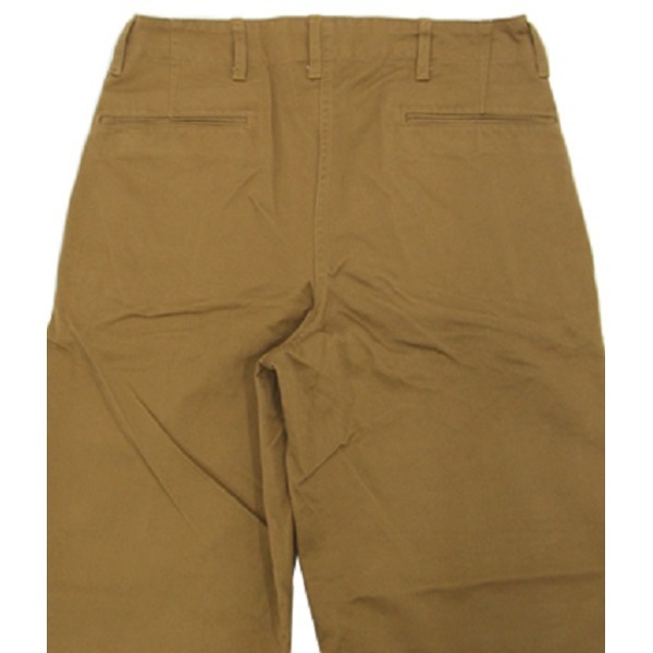 アメリカ軍 M-41 チノパンツ ／ミリタリーパンツ 30インチ／ウエスト76cm ワンウォッシュ ライトブラウン レプリカ