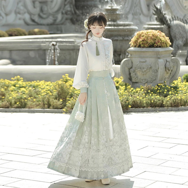 【フルセット】詩章新韓国cos要素シャツ半スカートcos洋折衷女性 【フルセット】詩章新韓国cos要素シャツ半スカートcos洋折衷女性