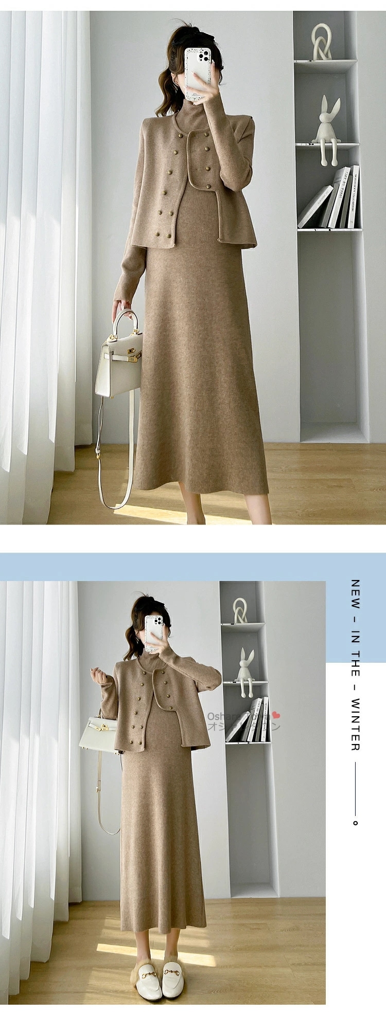 マタニティワンピース ニットワンピース カーディガン トップス 2点セット 妊娠服 ママ 女性 レディース マタニティ 着痩せ きれい 快適 お腹楽ちん 保温 暖かい おしゃれ 上品 カジュアル フォ マタニティワンピース ニットワンピース カーディガン トップス 2点セット 妊娠服 ママ 女性 レディース マタニティ 着痩せ きれい 快適 お腹楽ちん 保温 暖かい おしゃれ 上品 カジュアル フォ