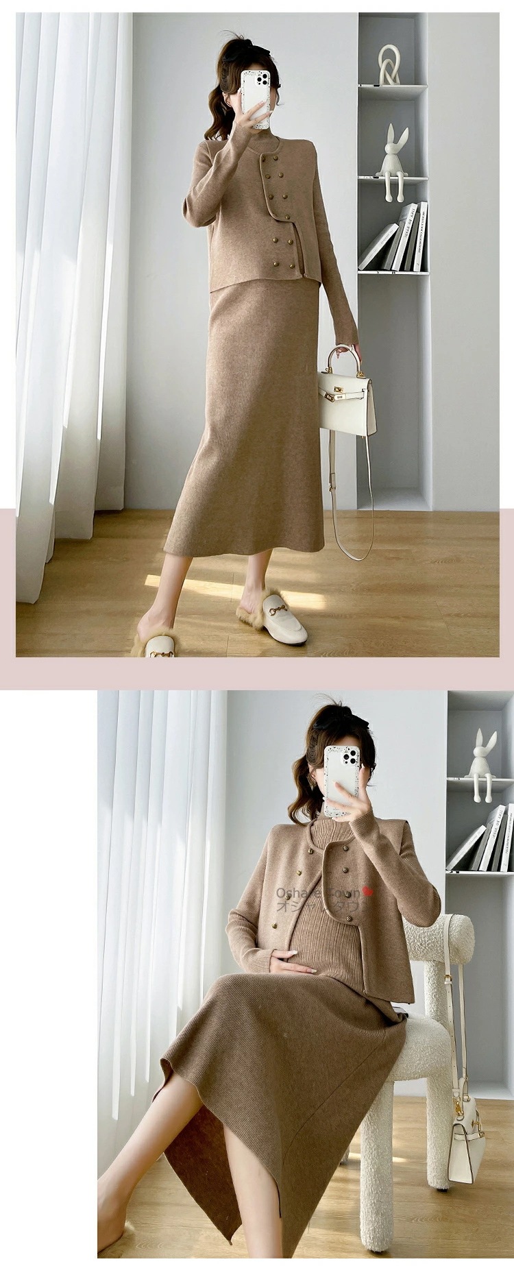 マタニティワンピース ニットワンピース カーディガン トップス 2点セット 妊娠服 ママ 女性 レディース マタニティ 着痩せ きれい 快適 お腹楽ちん 保温 暖かい おしゃれ 上品 カジュアル フォ マタニティワンピース ニットワンピース カーディガン トップス 2点セット 妊娠服 ママ 女性 レディース マタニティ 着痩せ きれい 快適 お腹楽ちん 保温 暖かい おしゃれ 上品 カジュアル フォ