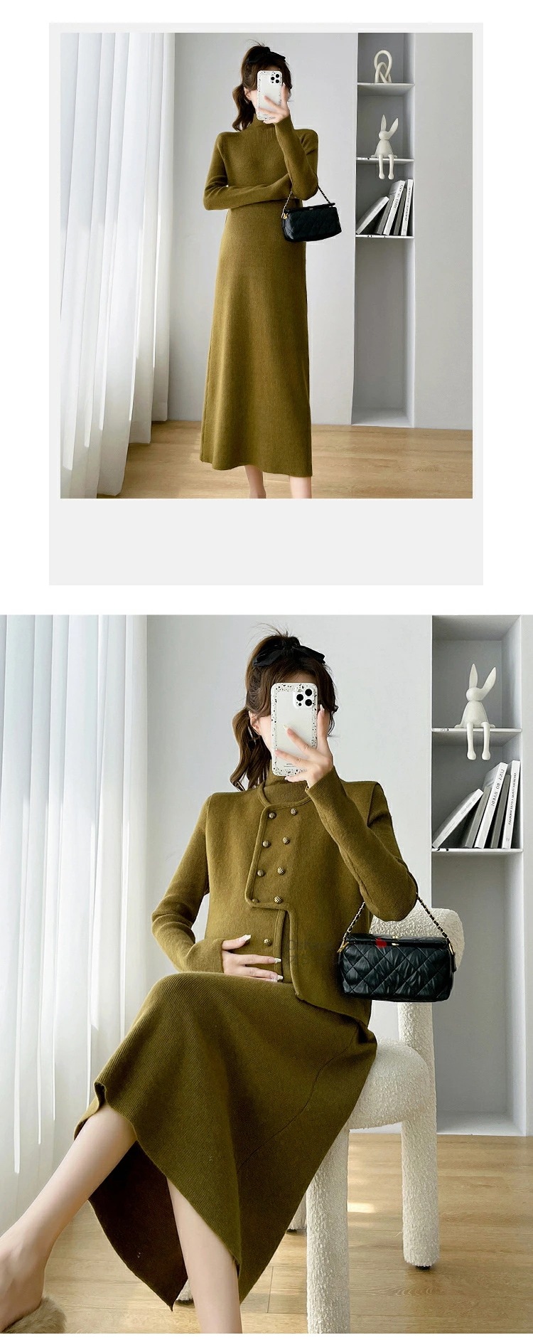 マタニティワンピース ニットワンピース カーディガン トップス 2点セット 妊娠服 ママ 女性 レディース マタニティ 着痩せ きれい 快適 お腹楽ちん 保温 暖かい おしゃれ 上品 カジュアル フォ マタニティワンピース ニットワンピース カーディガン トップス 2点セット 妊娠服 ママ 女性 レディース マタニティ 着痩せ きれい 快適 お腹楽ちん 保温 暖かい おしゃれ 上品 カジュアル フォ