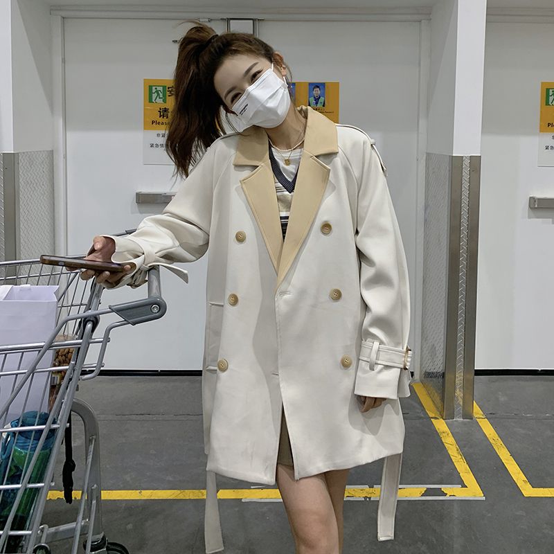 流行り 通勤スーツ ジャケット おしゃれ セミロング AWアウター2025新作 着痩せ コート ウエスト引き締め 春トレンチコート 流行り 通勤スーツ ジャケット おしゃれ セミロング AWアウター2025新作 着痩せ コート ウエスト引き締め 春トレンチコート