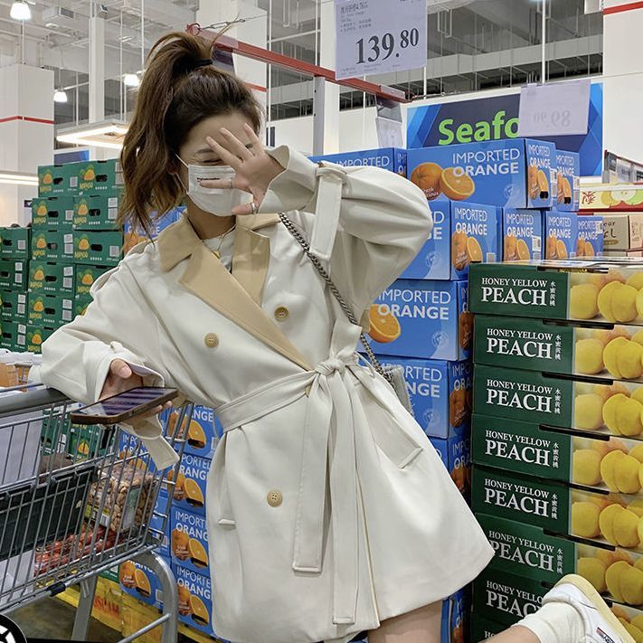 流行り 通勤スーツ ジャケット おしゃれ セミロング AWアウター2025新作 着痩せ コート ウエスト引き締め 春トレンチコート 流行り 通勤スーツ ジャケット おしゃれ セミロング AWアウター2025新作 着痩せ コート ウエスト引き締め 春トレンチコート