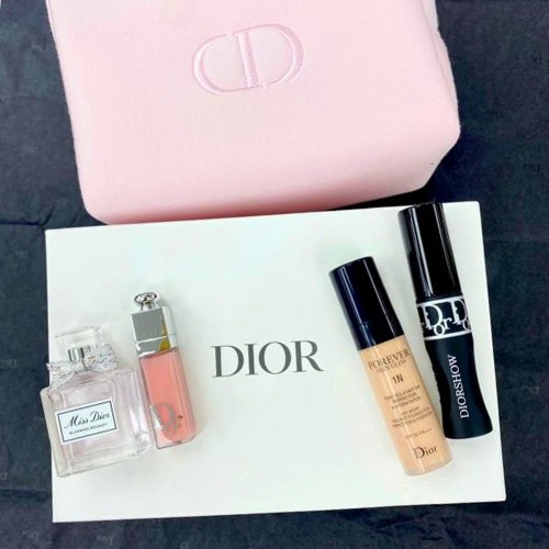 Qoo10] Dior DIOR ルージュ ピンクキャンバスポー