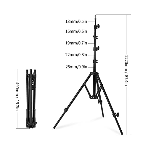 サイズ：MG-2200 Meking 撮影用 ライトスタンド 220cm 高さ調節可能 1/4ネジ