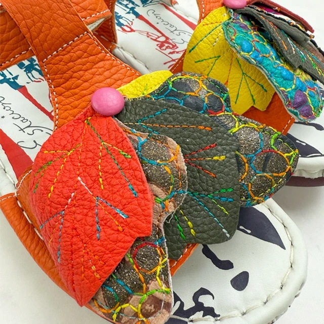 エスタシオン レディース 厚底 サンダル 痛くない フラワーモチーフ 本革 ストラップサンダル ベルクロ 歩きやすい レザーサンダル 疲れにくい マジックテープ MSE212 オレンジ ライトグリーン エスタシオン レディース 厚底 サンダル 痛くない フラワーモチーフ 本革 ストラップサンダル ベルクロ 歩きやすい レザーサンダル 疲れにくい マジックテープ MSE212 オレンジ ライトグリーン