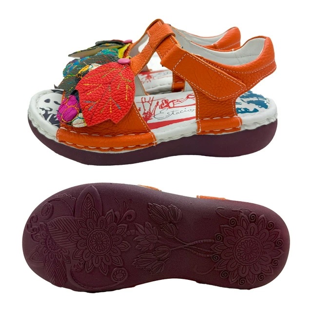 エスタシオン レディース 厚底 サンダル 痛くない フラワーモチーフ 本革 ストラップサンダル ベルクロ 歩きやすい レザーサンダル 疲れにくい マジックテープ MSE212 オレンジ ライトグリーン エスタシオン レディース 厚底 サンダル 痛くない フラワーモチーフ 本革 ストラップサンダル ベルクロ 歩きやすい レザーサンダル 疲れにくい マジックテープ MSE212 オレンジ ライトグリーン