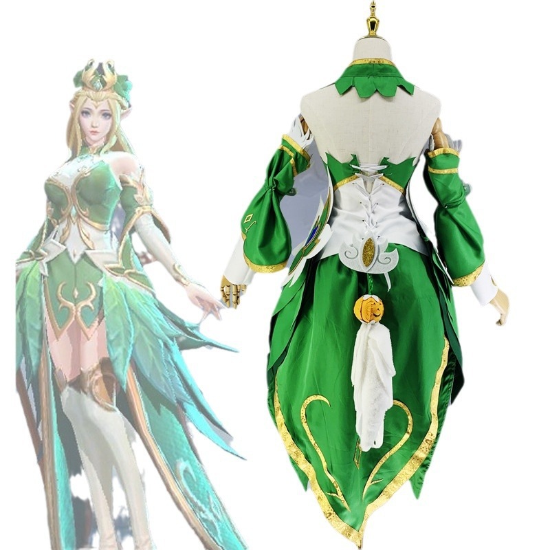 王昭君精霊姫コスプレ服かつら服女装