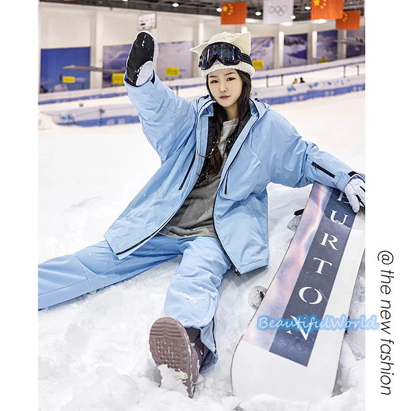 Qoo10] スノーボードウェア上下セットスキーウェア