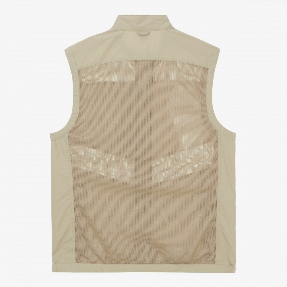 [ノースフェイス公式] NV5VR00B メンズメッシュフライベスト_ベージュ