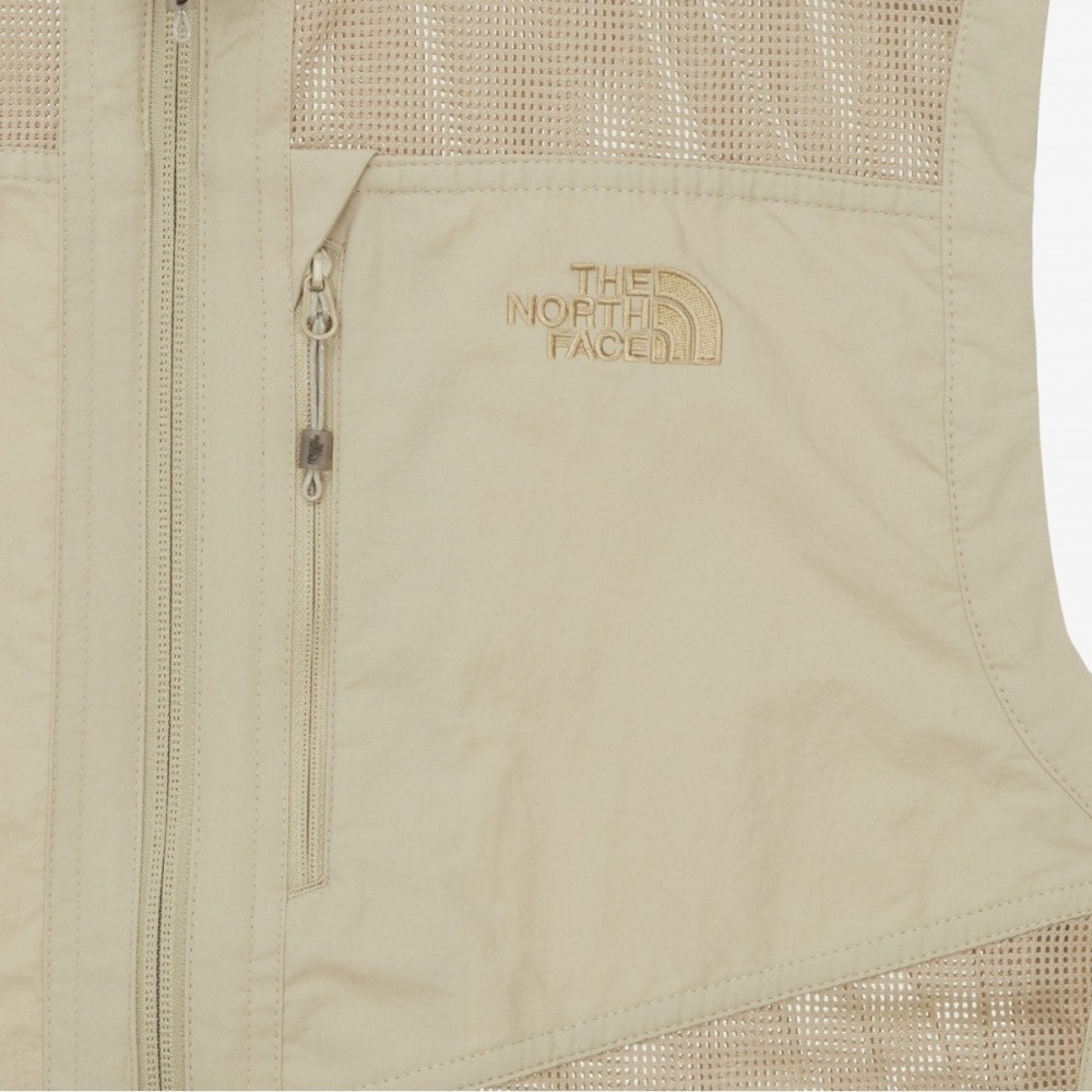 [ノースフェイス公式] NV5VR00B メンズメッシュフライベスト_ベージュ