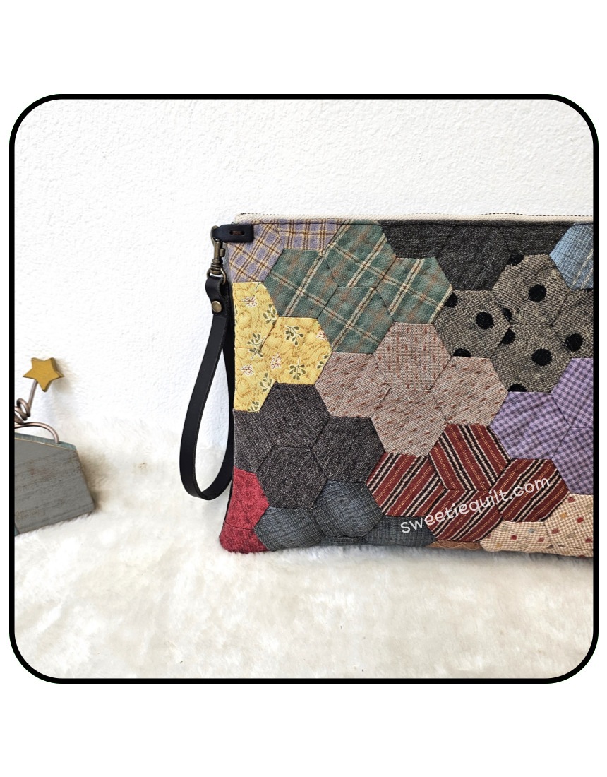 【sweetiequilt】 かばん作り バック作り DIYキットパッケージ ヘキサゴンクラッチバッグ 韓国大人気 恋人プレゼント 【sweetiequilt】 かばん作り バック作り DIYキットパッケージ ヘキサゴンクラッチバッグ 韓国大人気 恋人プレゼント