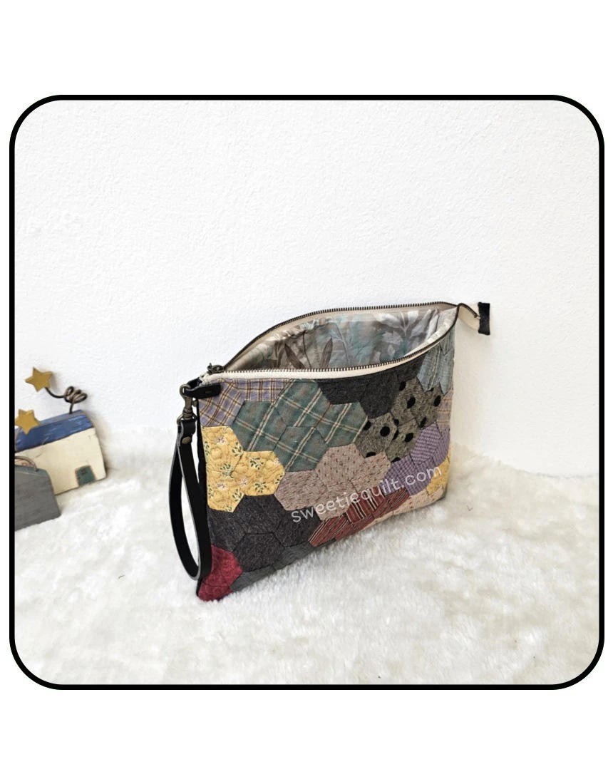 【sweetiequilt】 かばん作り バック作り DIYキットパッケージ ヘキサゴンクラッチバッグ 韓国大人気 恋人プレゼント 【sweetiequilt】 かばん作り バック作り DIYキットパッケージ ヘキサゴンクラッチバッグ 韓国大人気 恋人プレゼント