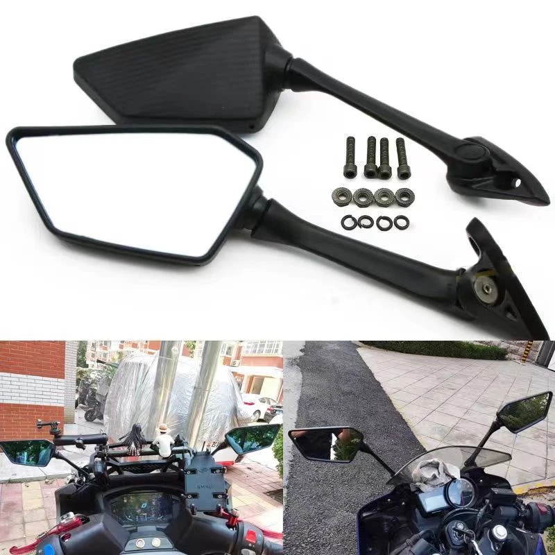 保護フィルム付きバックミラー 1ペア ヤマハR25 r15 nmax155 xmax300用 Blue mirror 保護フィルム付きバックミラー 1ペア ヤマハR25 r15 nmax155 xmax300用 Blue mirror