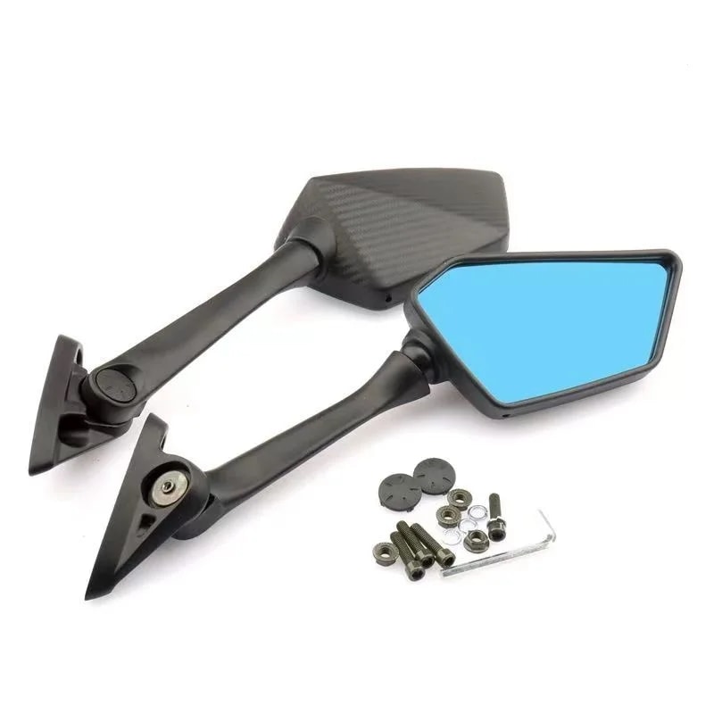 保護フィルム付きバックミラー 1ペア ヤマハR25 r15 nmax155 xmax300用 Blue mirror 保護フィルム付きバックミラー 1ペア ヤマハR25 r15 nmax155 xmax300用 Blue mirror