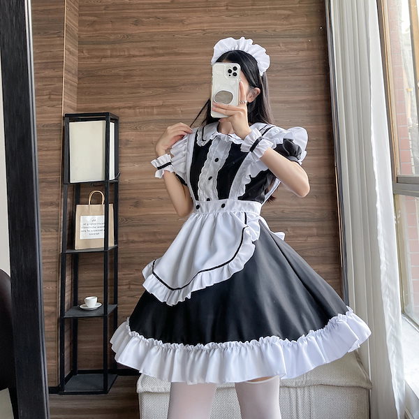 メイド メイド服 和服 メイド服 コスプレ レストラン制服 レースメイド 半袖メイド