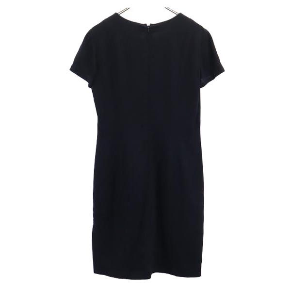 PGG 半袖ワンピース ネイビー 三陽商会 ウールブレンド 半袖 ワンピース 36 ネイビー系 バック