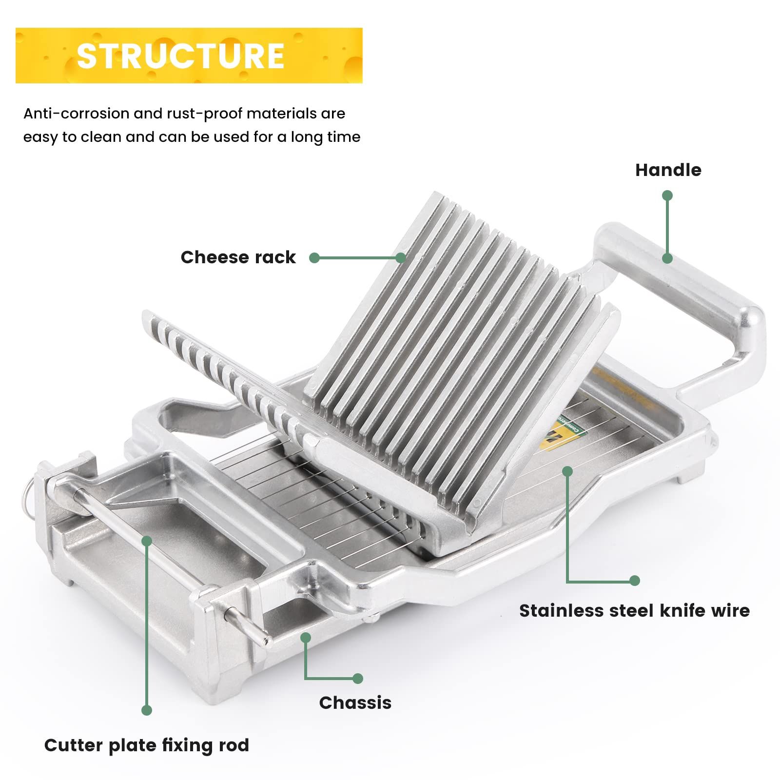 Huanyu チーズスライサー 多機能 チーズカッター 1CM/2CM ステンレ Amazon.co.jp: Huanyu チーズスライサー 多機能 チーズカッター 1CM