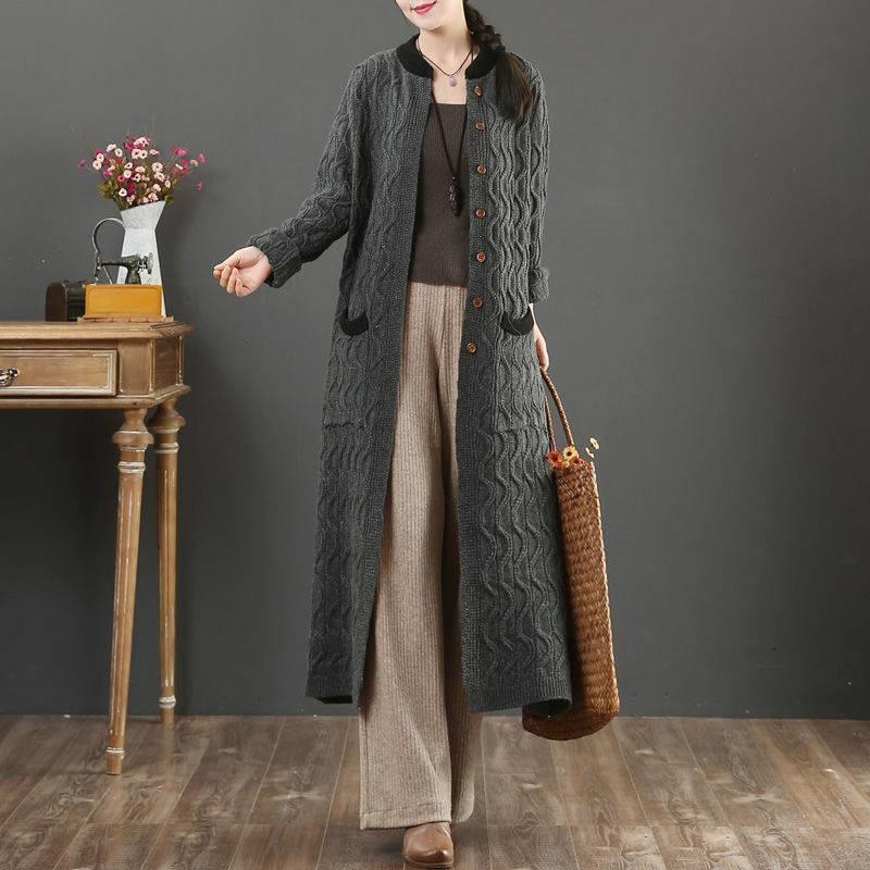 ロングニットコート アウター ロングカーディガン 長袖 レディース 体型カバー 大きいサイズ 秋冬 羽織り ゆったり ガウン きれいめ ゆるシルエット