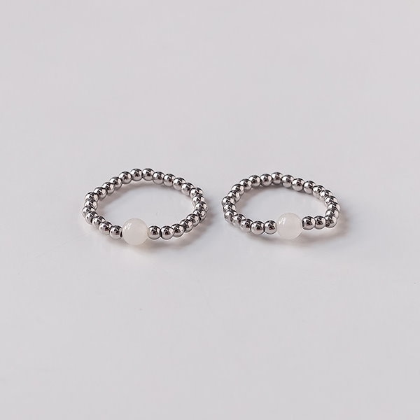 Qoo10] ASMAMA [ATEEZ産着用] ドットボール指輪