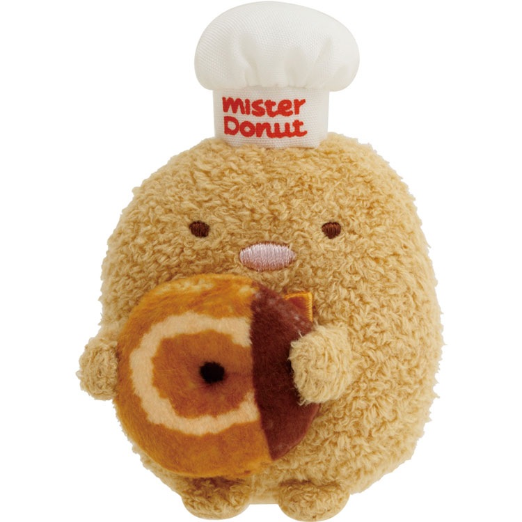 【5種セット】すみっコぐらし×ミスタードーナツ てのりぬいぐるみ ミスド コラボ しろくま ペンギン とんかつ ねこ とかげ