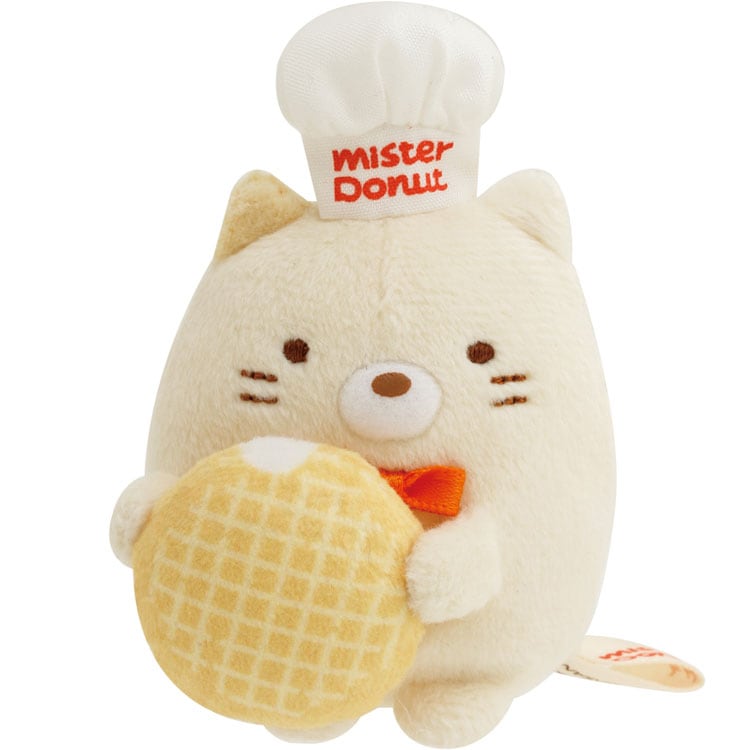 【5種セット】すみっコぐらし×ミスタードーナツ てのりぬいぐるみ ミスド コラボ しろくま ペンギン とんかつ ねこ とかげ