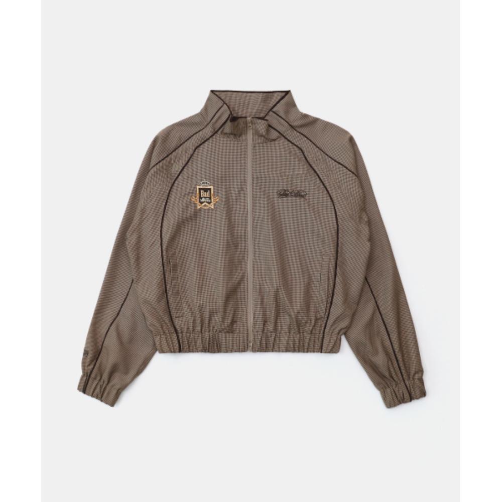 BADBLOOD Royal Classic Houndstooth Track Zip-Up Brown w