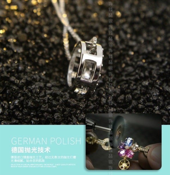 ファッション女性の925スターリングシルバー+トップジルコンクリスタル宝石ダイヤモンドペンダントネックレスギフト ファッション女性の925スターリングシルバー+トップジルコンクリスタル宝石ダイヤモンドペンダントネックレスギフト