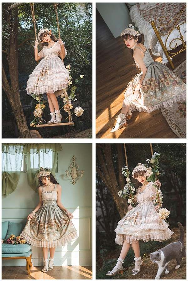 ロリータ ひまわり物語 ワンピース Lolita JSK 通販 文化祭 学園祭 衣装 ゴスロリ ゴシック メイド コスチューム アニメ 通販 コスプレ衣装 袖なし オールシーズン ハロウィンコスチュー ロリータ ひまわり物語 ワンピース Lolita JSK 通販 文化祭 学園祭 衣装 ゴスロリ ゴシック メイド コスチューム アニメ 通販 コスプレ衣装 袖なし オールシーズン ハロウィンコスチュー