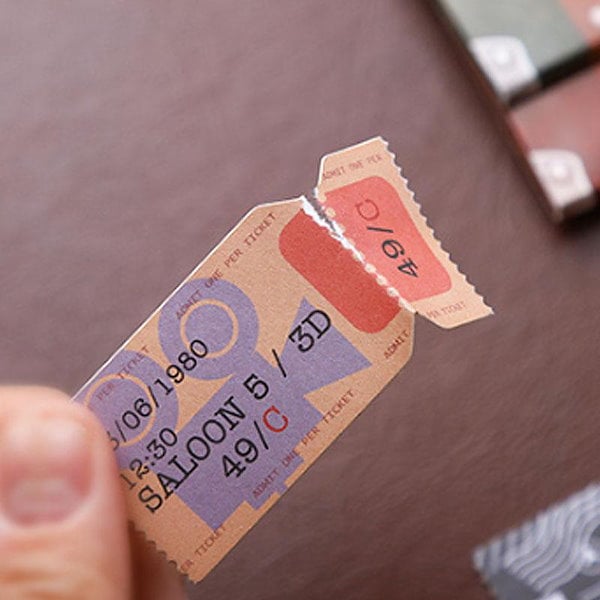 Qoo10] コラージュ 素材 シール チケット タグ