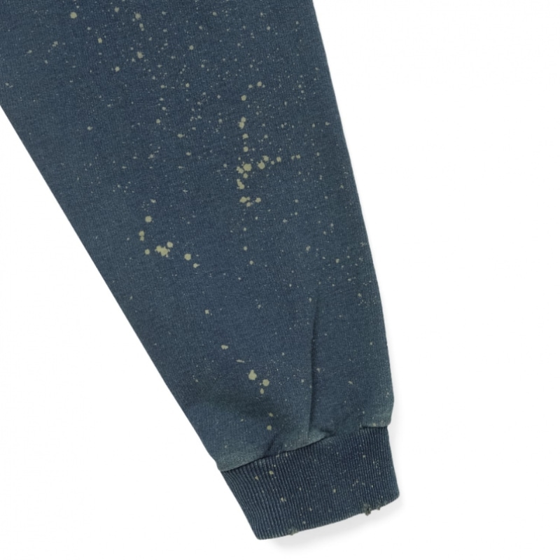 ディス・イズ・ネヴァー・ザット・インディゴ染めジップアップパーカーブルー ディス・イズ・ネヴァー・ザット・インディゴ染めジップアップパーカーブルー