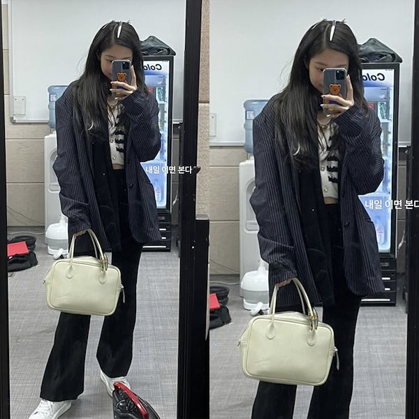 【NIEEH】SQUARE BIG BAG トートバッグ ショルダーバッグ Qoo10 NIEEH Square Big Bag 飾りなし
